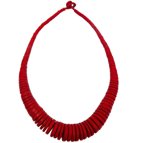 Lotus Feet Red Coco Necklace