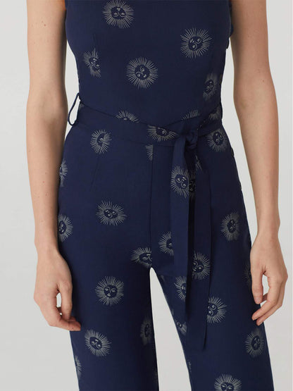 Nice Things Sun Faces Print Jumpsuit