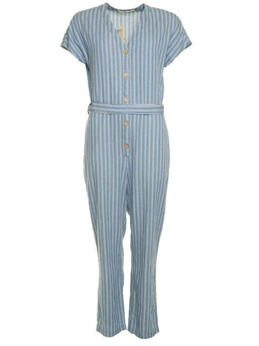 Nice Things Striped Denim Jumpsuit