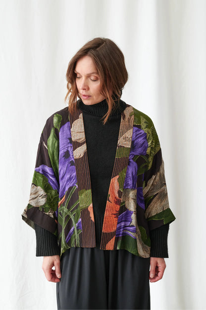 Nasturium Black Kimono