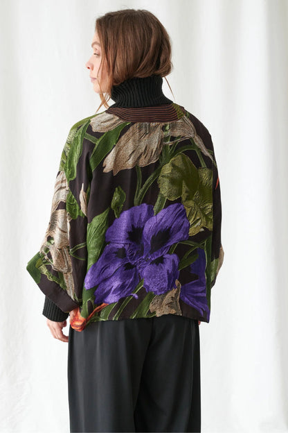 Nasturium Black Kimono