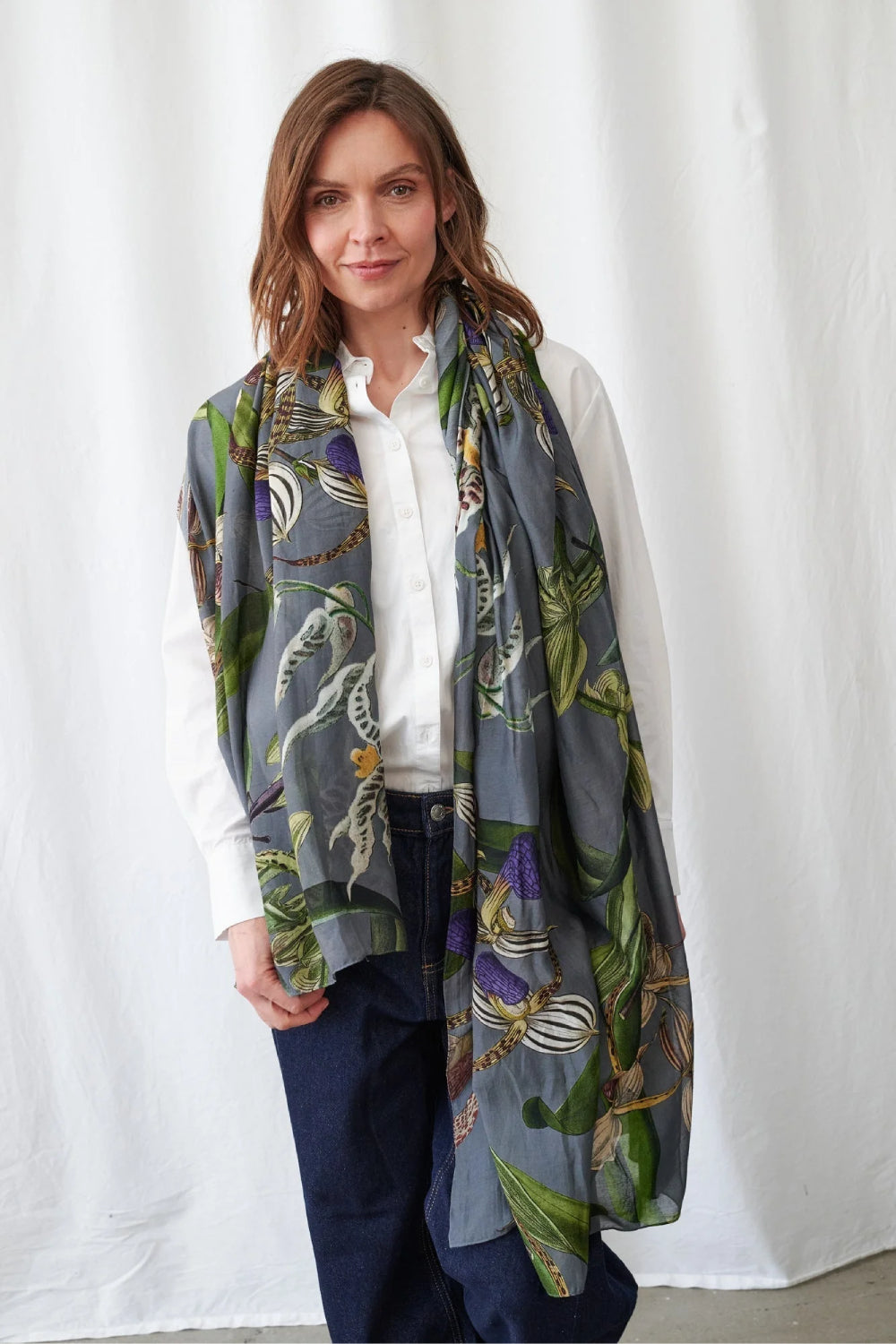 Orchid Scarf