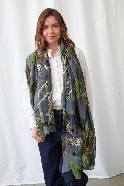 Orchid Scarf