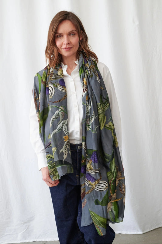 Orchid Scarf