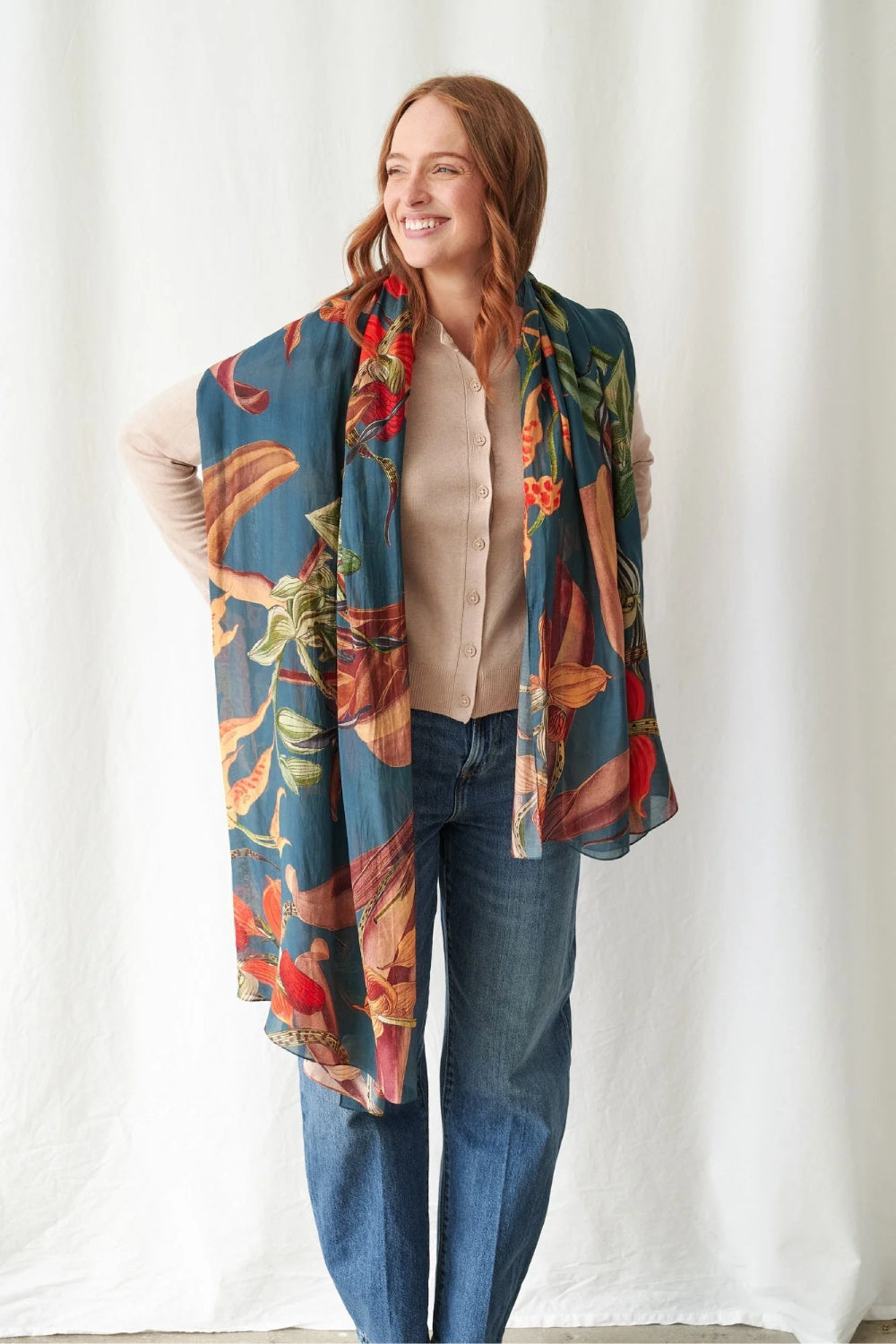 Orchid Scarf