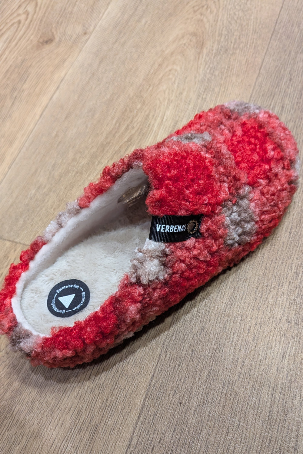 York Plaid Borrego Slippers