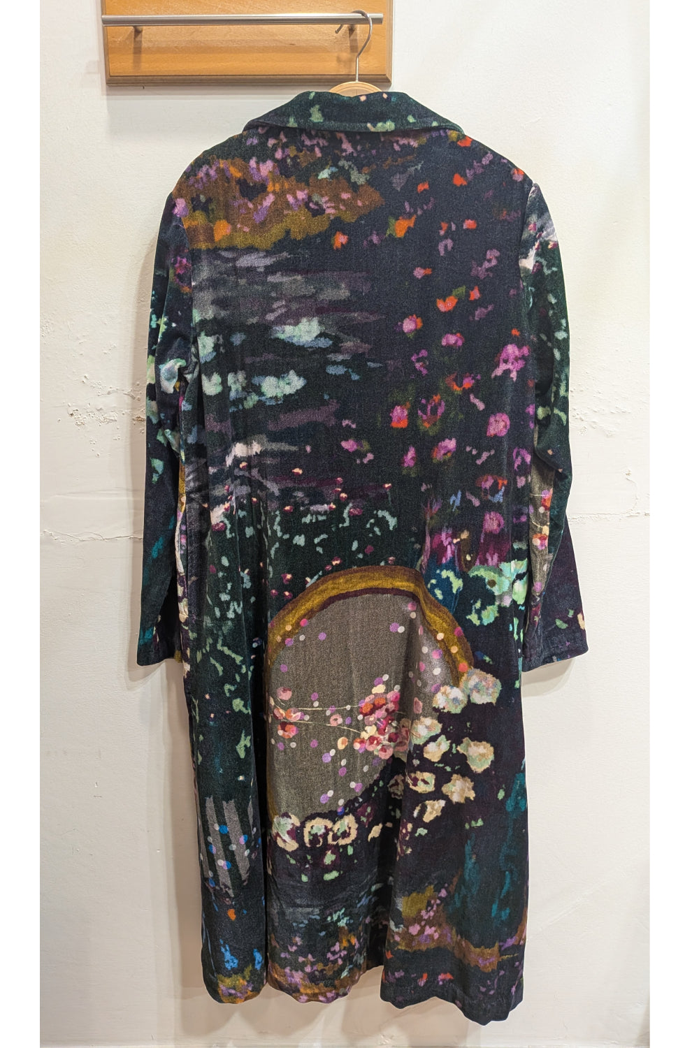 YC21-42 Cotton Velvet Winter Flower Coat