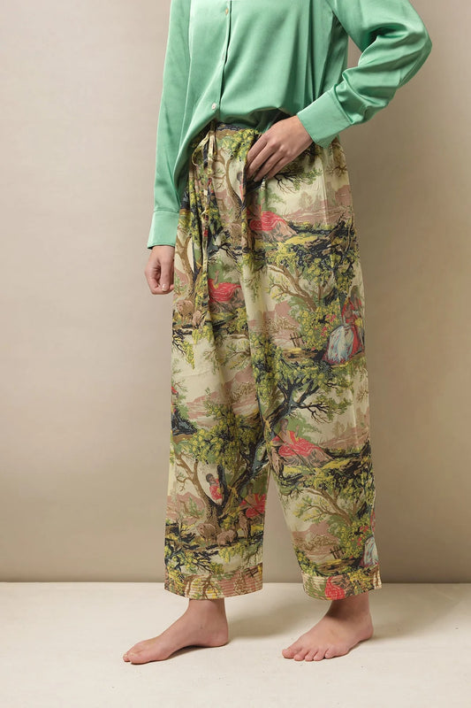 One Hundred Stars Country Toile Pants Natural