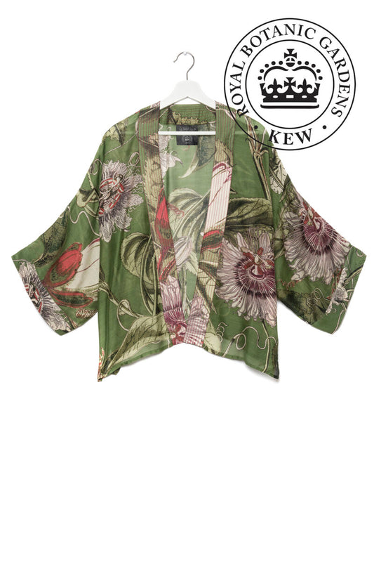 One Hundred Stars Kew Passion Flower Kimono Green