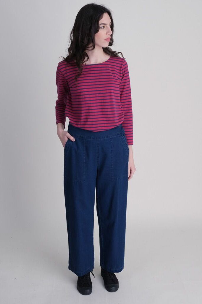 Bibico Anna Wide Legged Trousers Blue