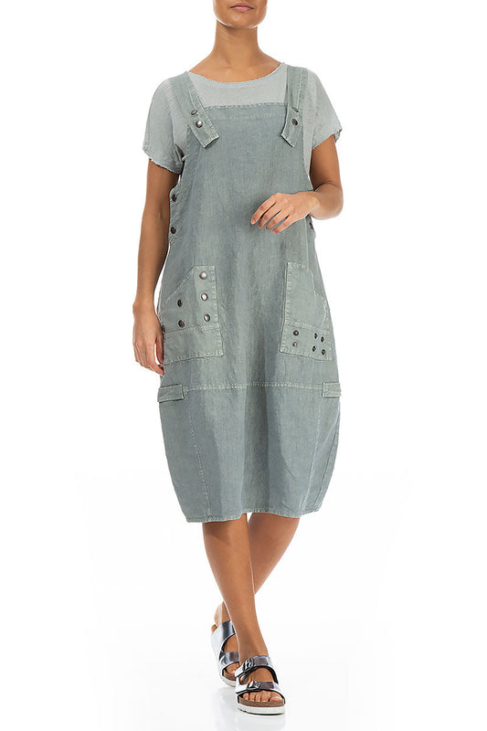Grizas Silk Linen 591601 Dress Grey
