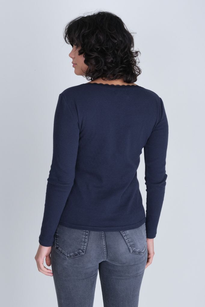 Bibico Cali Pointelle Top Navy 