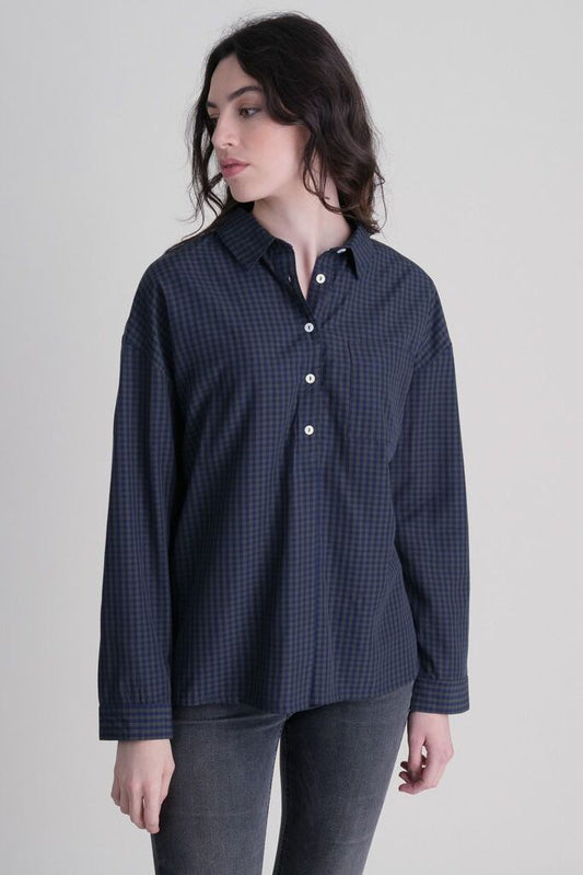Bibico Calla Boxy Tencel Top Blue