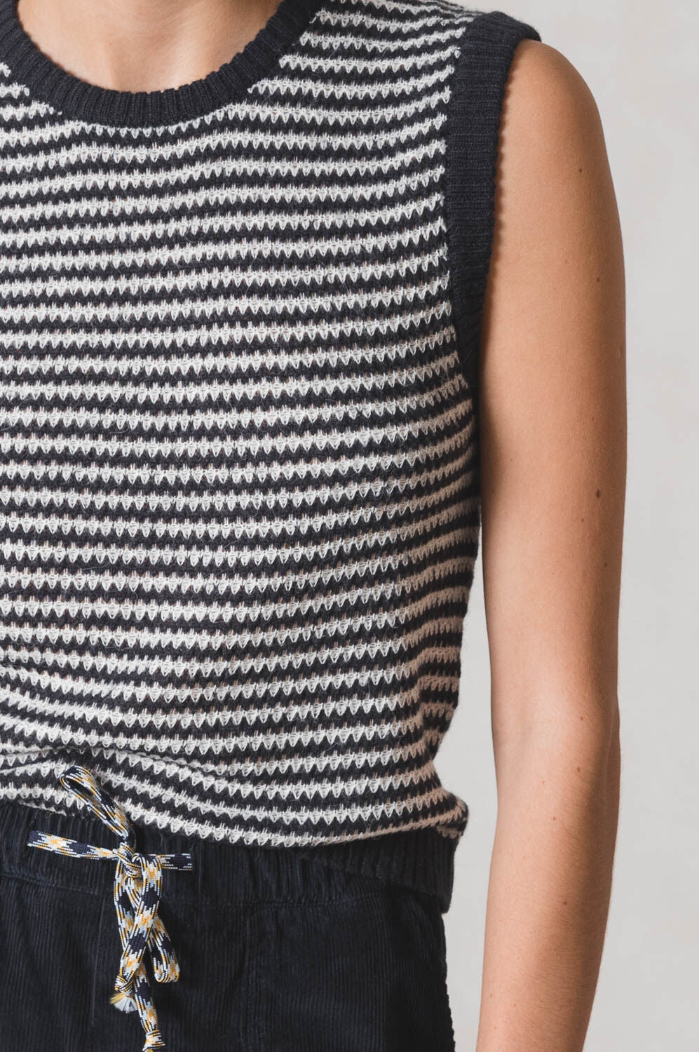 Indi & Cold Marino Zig Zag Tank Top Blue Blue