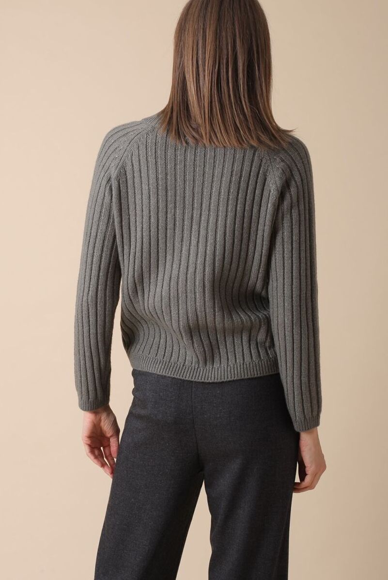 Indi & Cold Recycled Polyester Green Cardigan