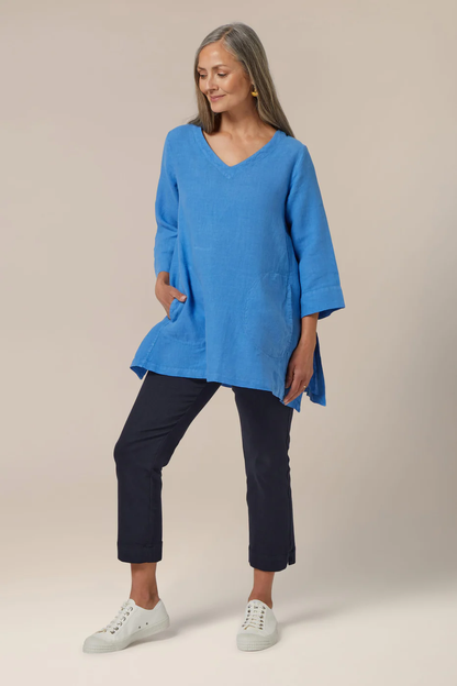Sahara Linen Pocket Detail Tunic Canary