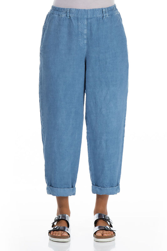 Grizas Silk Linen 3717 Trousers Blue
