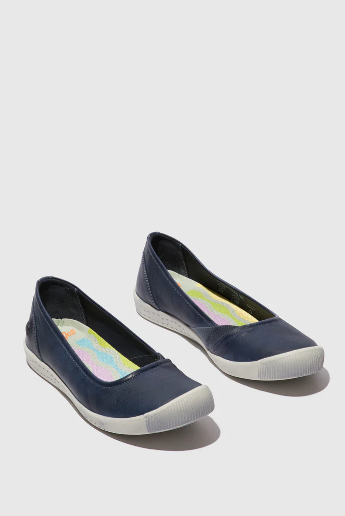 Softinos Isla Shoe Smooth Navy Blue