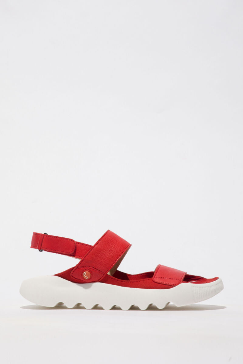 Softinos Weal Sandal Cherry Red Red