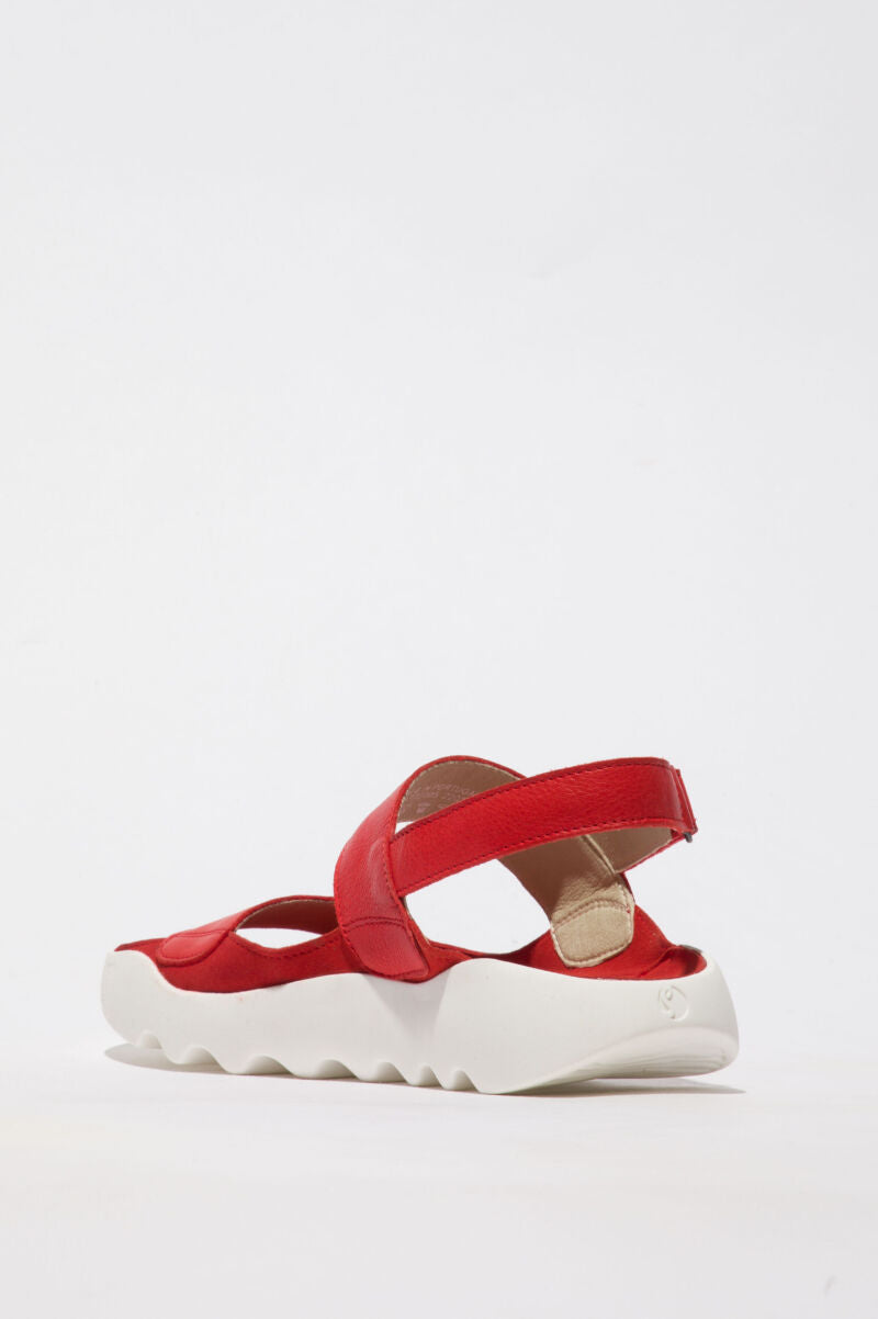 Softinos Weal Sandal Cherry Red Red