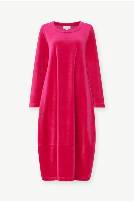 Sahara Velvet Jersey Bubble Dress Hot Pink