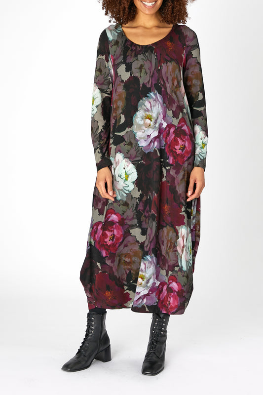 Sahara Dusky Floral Jersey Dress