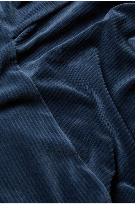 Sahara Velvet Ribbed Bubble Trouser Deep Teal