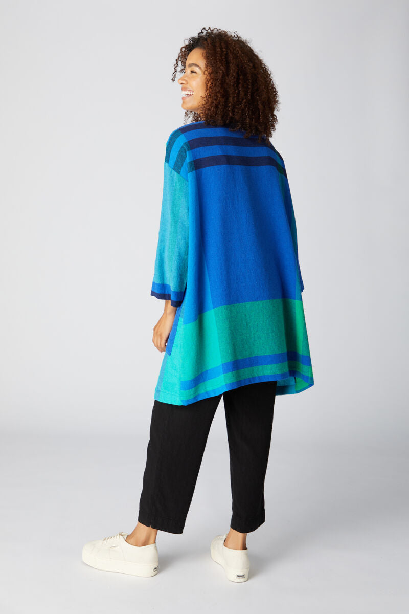 Sahara Maxi Check Weave Tunic Multi