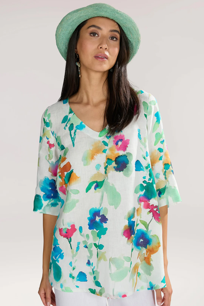 Watercolour Foxglove Tunic