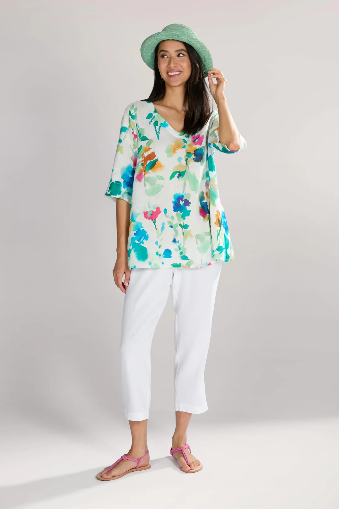 Watercolour Foxglove Tunic