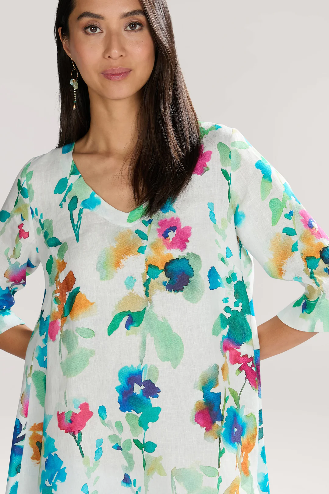 Watercolour Foxglove Tunic