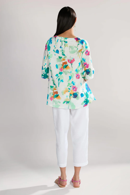 Watercolour Foxglove Tunic