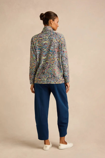 Patchwork Fields Jersey Top