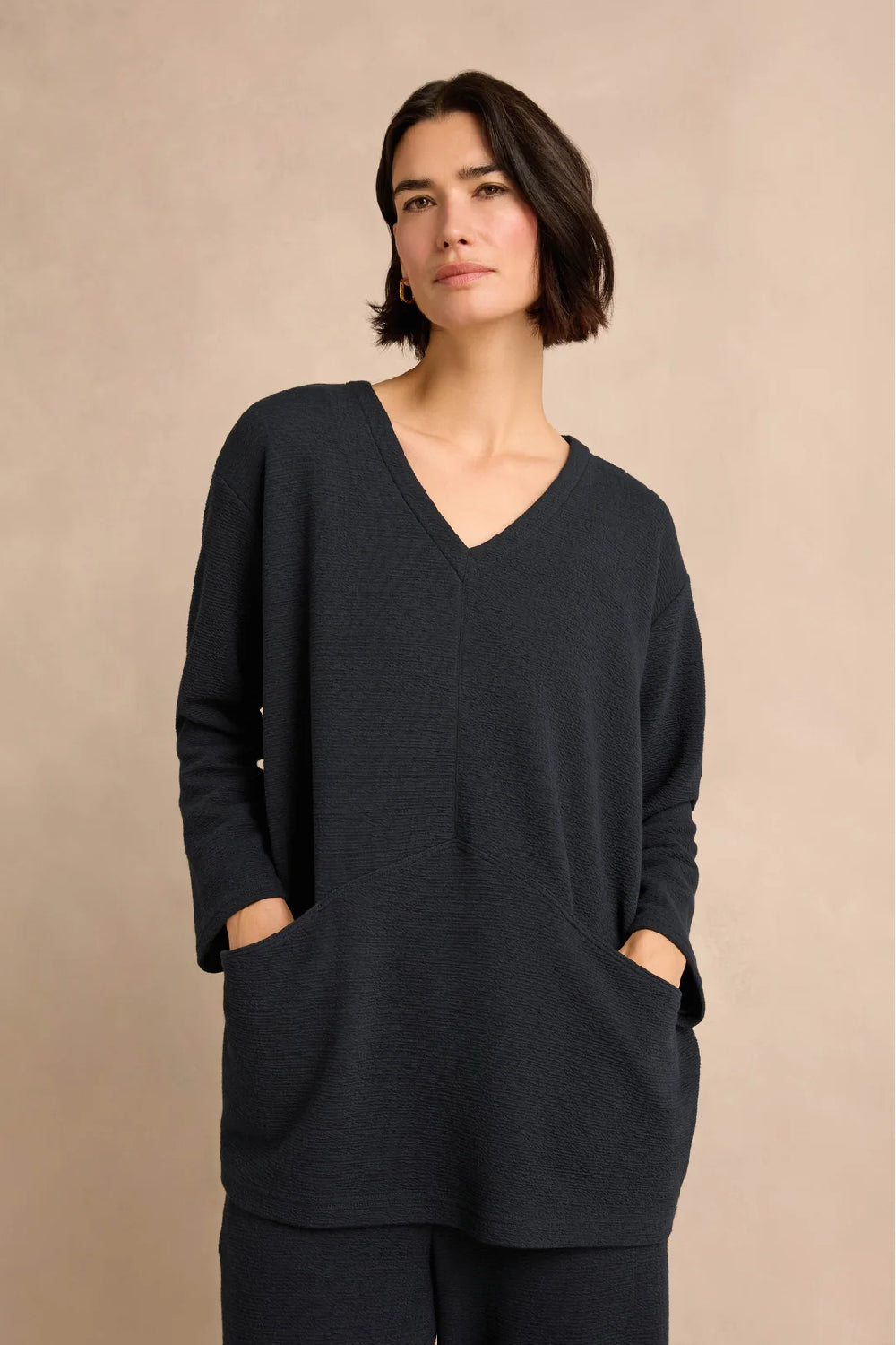 Double Jersey Crinkle Tunic