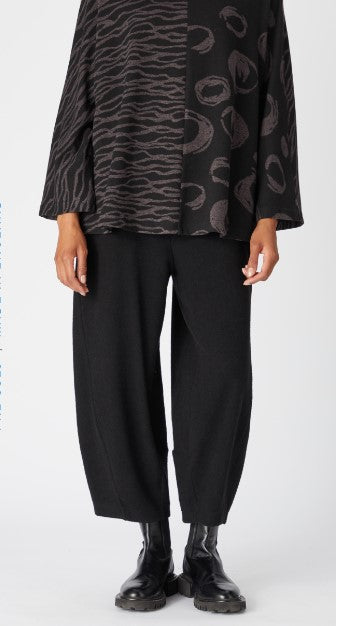 Sahara Brushed Jersey Bubble Trousers Black Black