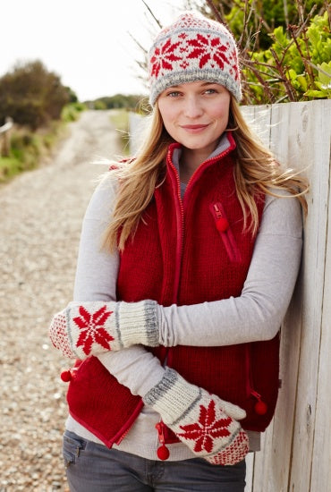 Pachamama Ply Snowflake Lined Mitts