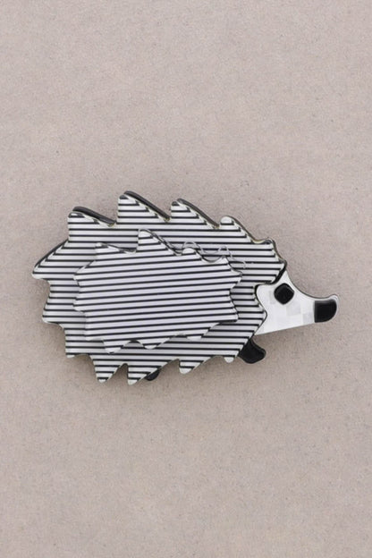 Hedgehog Resin Brooch