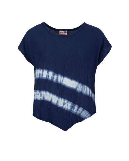 OneLife Grace Top Ink Tie Dye Blue