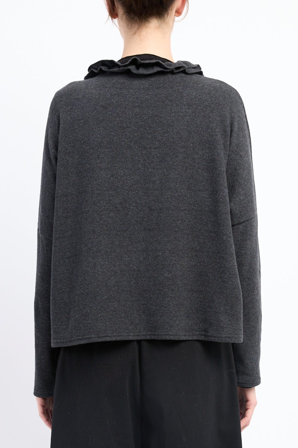 Ruffle Soft Basic Cardigan
