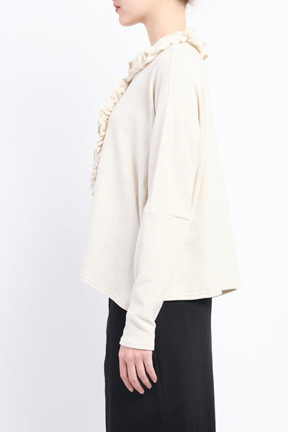 Ruffle Soft Basic Pullover