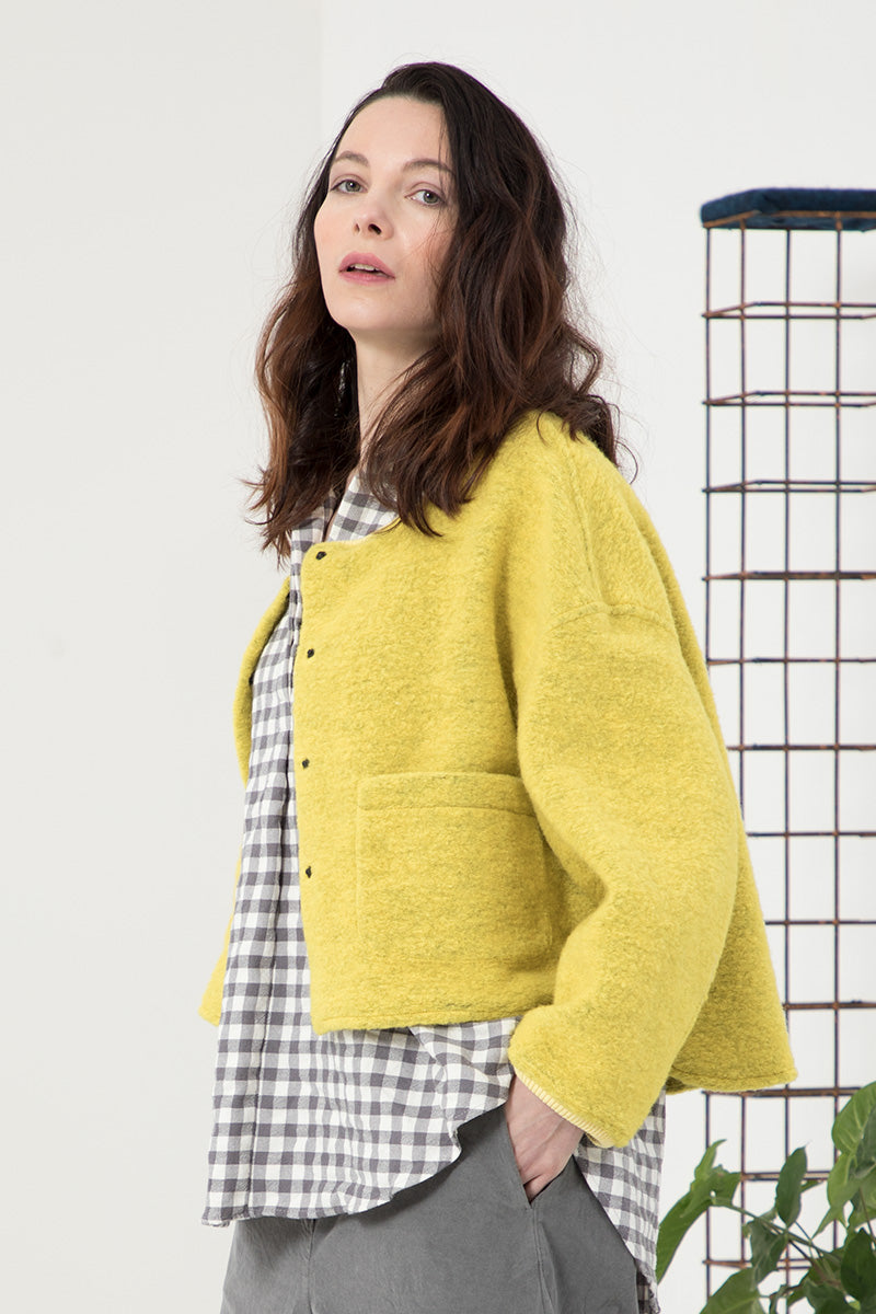 Neirami Over Pocket Cardigan Oro Gold