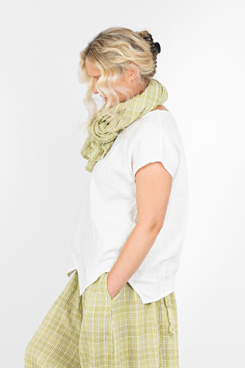 Linen Asymmetric 7146 Top