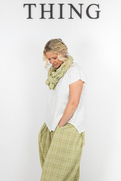 Linen Asymmetric 7146 Top