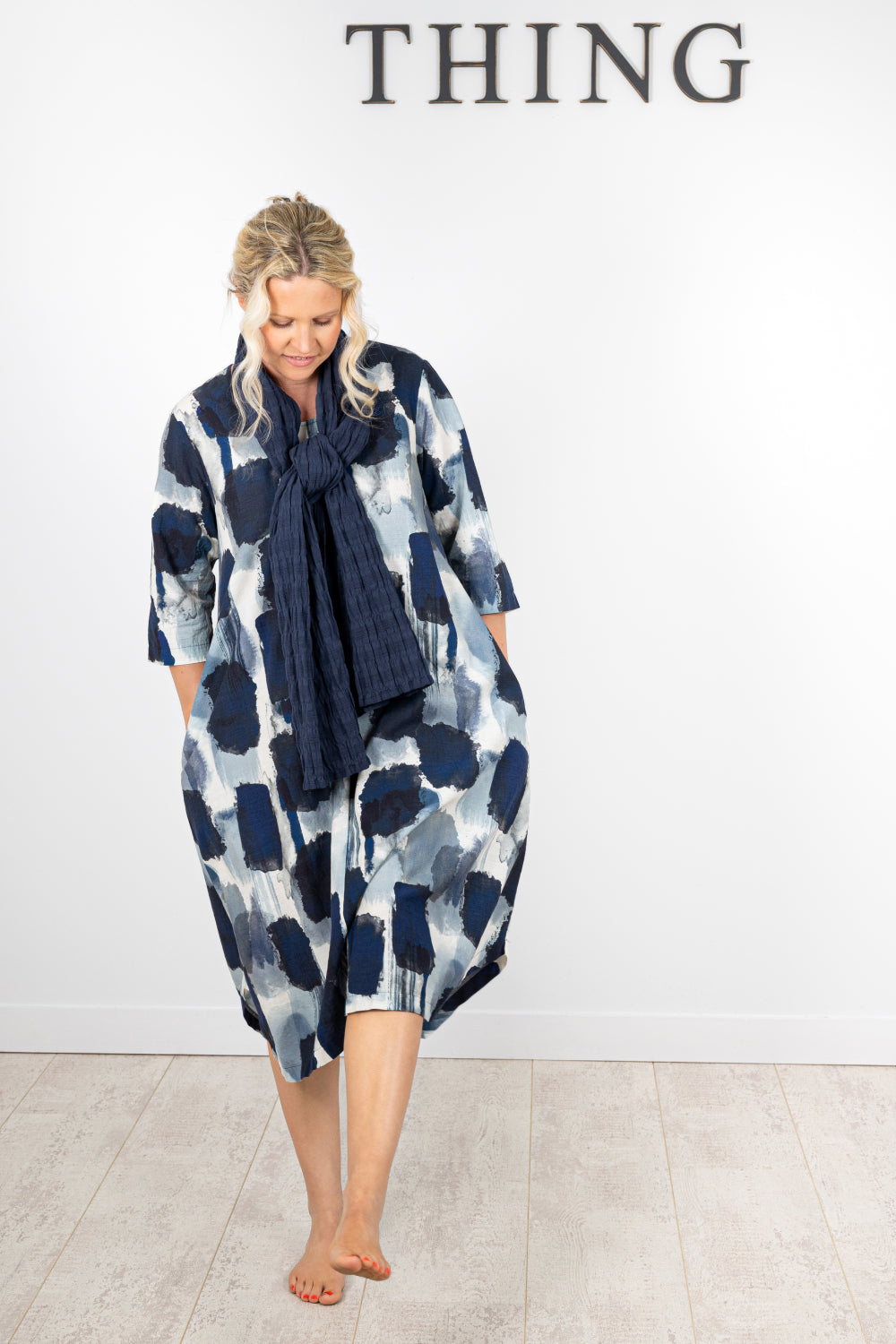 Printed Linen 7214 Dress