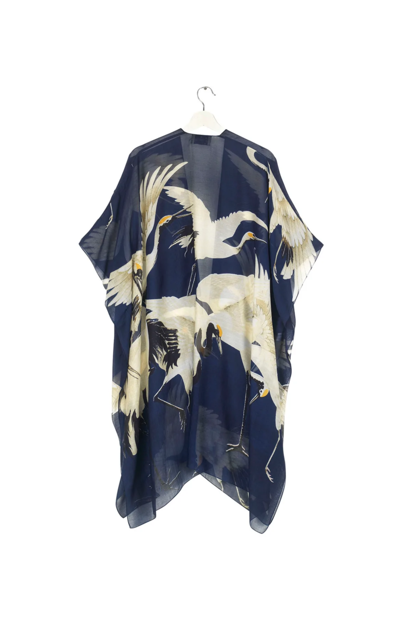 One Hundred Stars Stork Throwover Navy