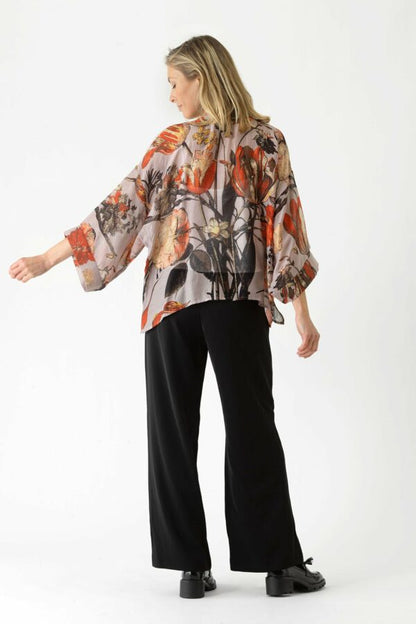 One Hundred Stars Tulip Kimono Red 