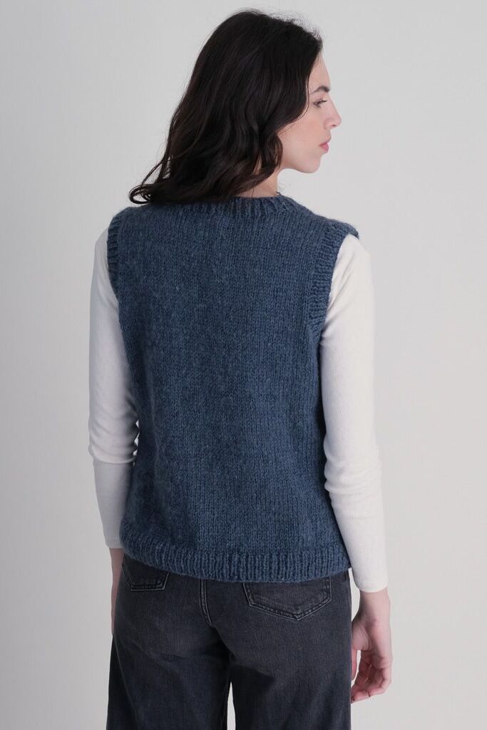 Bibico Bailey Knitted Vest Navy Blue