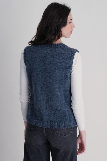 Bibico Bailey Knitted Vest Navy Blue