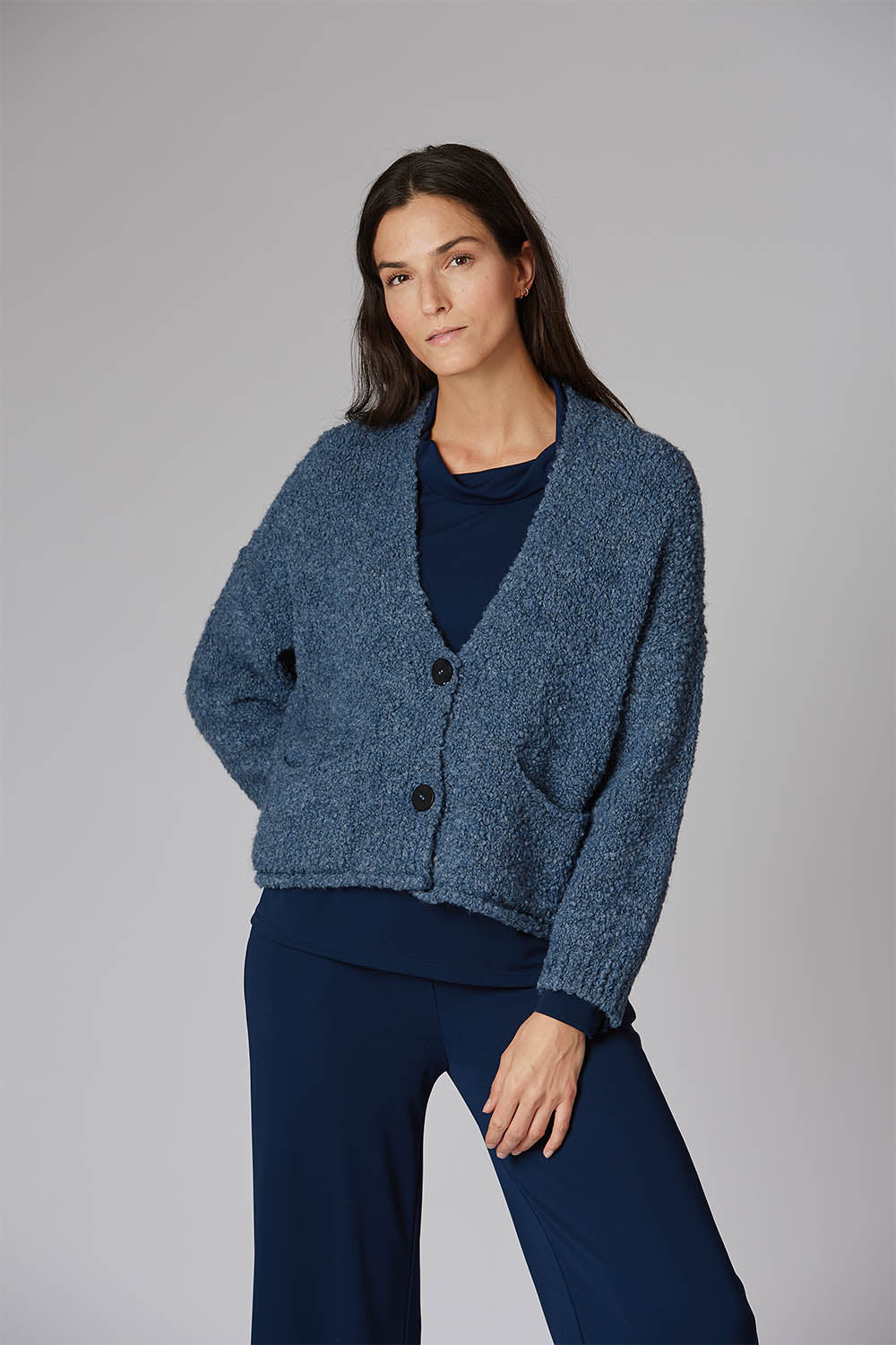 Boucle Short Knitted Cardigan