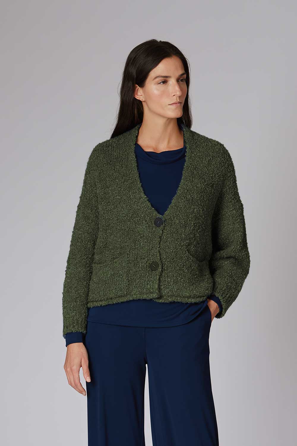Boucle Short Knitted Cardigan